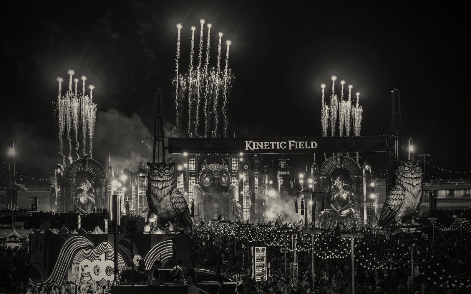 EDC Thailand 2025 in Phuket — main stage at night.