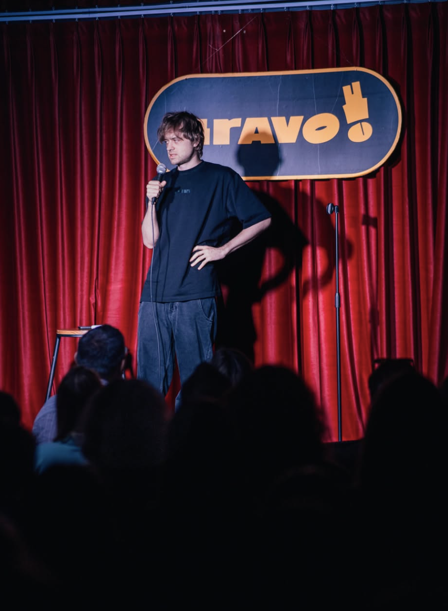 Vanya Usovich on stage at Bravo Stand-up, Guangzhou, 30 May 2026.